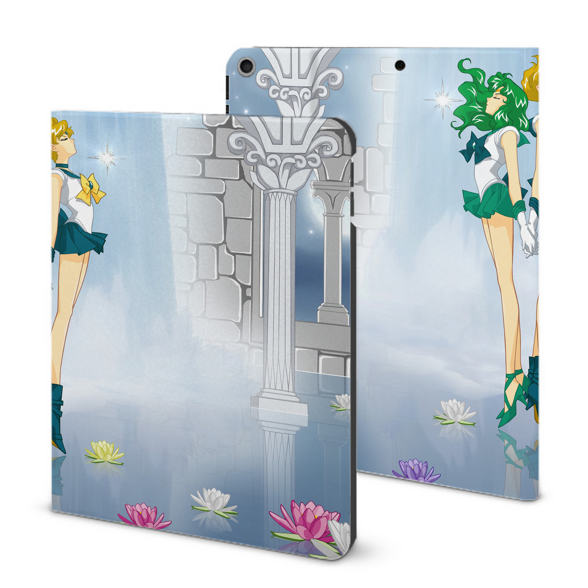 （画像用） 美少女戦士セーラームーン Sailor Moon IPad ケース ブック型 PUレザー TPU 耐衝撃 軽量 薄型 ペン収納なし 全面保護 IPad 各モデル対応
